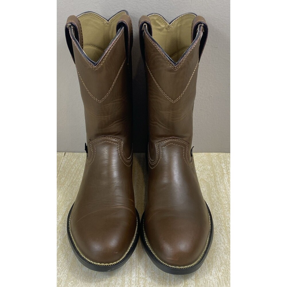 Justin Boots Brown Leather Western Work Boots